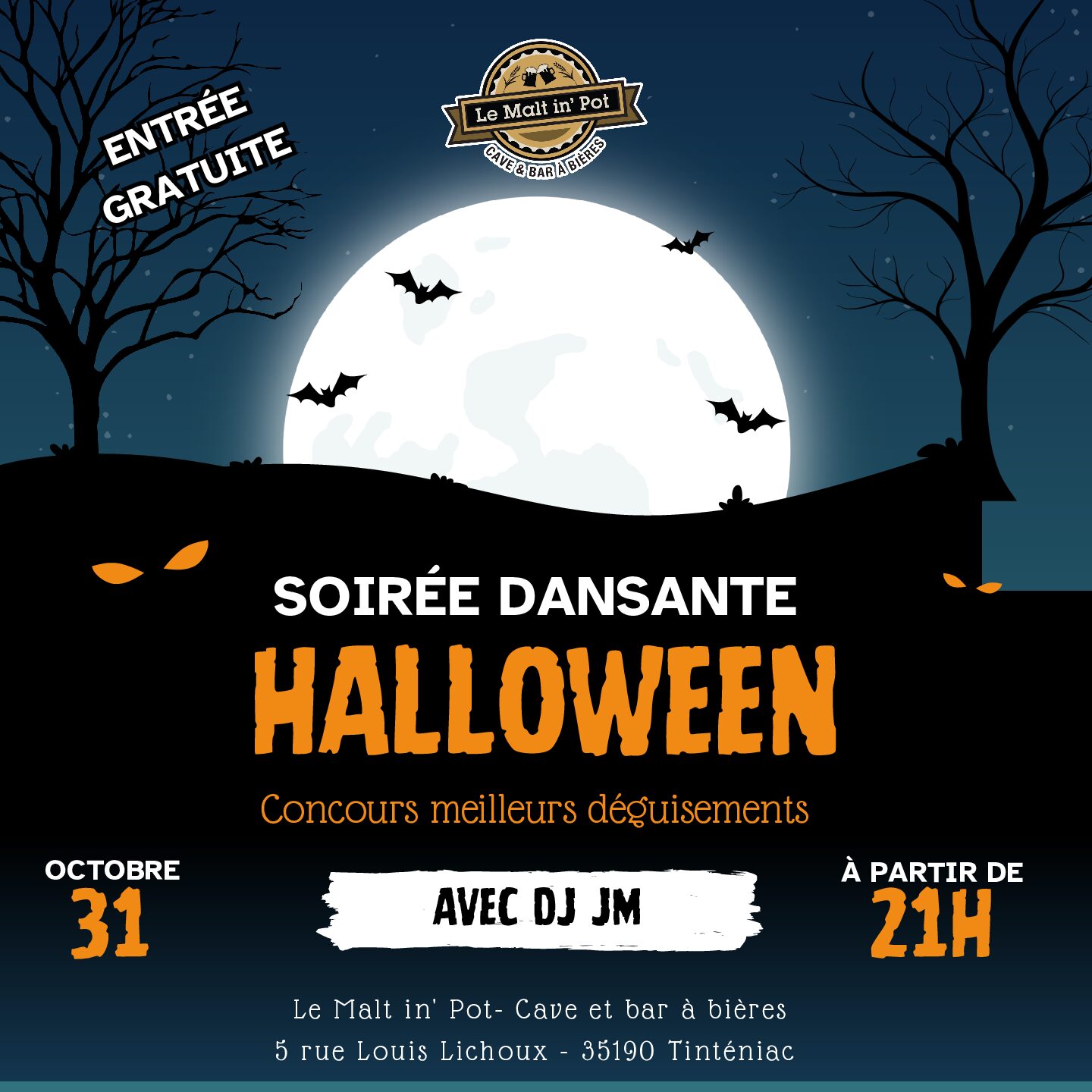 Soirée Halloween Subsonic Unplugged<br />
Le Malt in' Pot