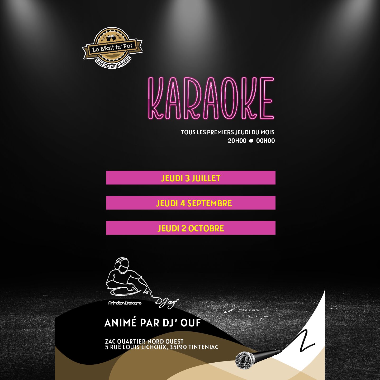 karaoké 15 Subsonic Unplugged<br />
Le Malt in' Pot